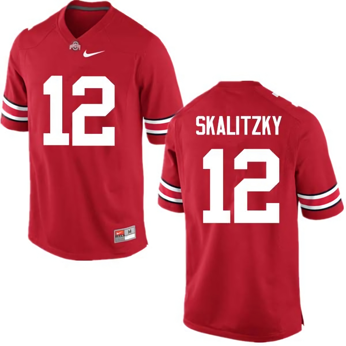 Brendan Skalitzky Ohio State Buckeyes Men's NCAA #12 Nike Red College Stitched Football Jersey QJB4056CO